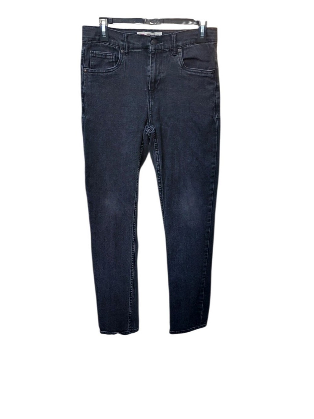 91826H Levi's Boys Black Straight Leg Jeans Size 18 Reg W29" L31"